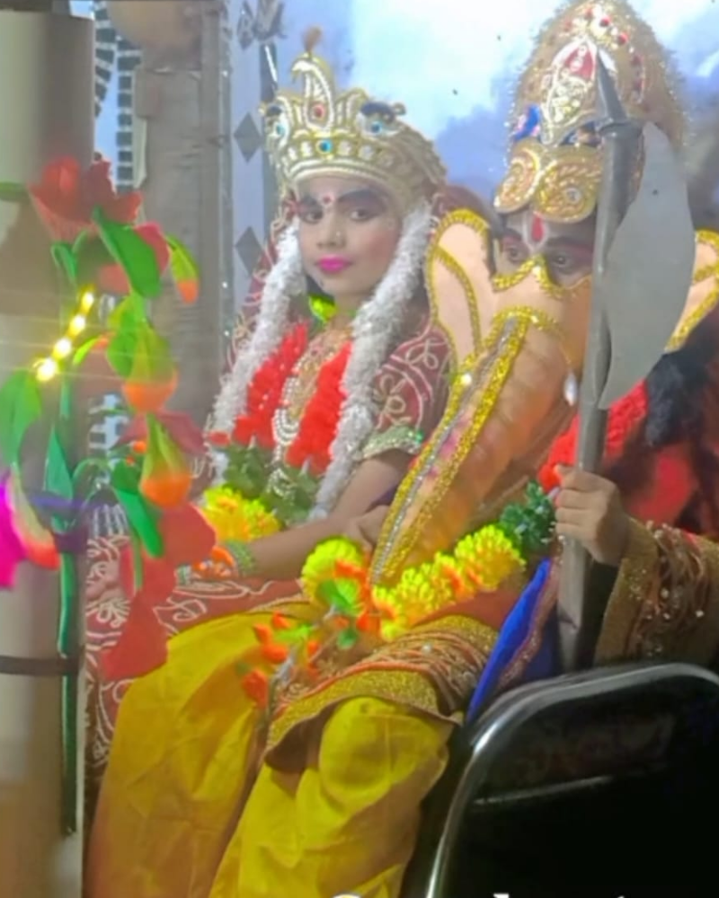 Ganesh Yatra during Sri Ramleela Mahoutsav, Madanpur