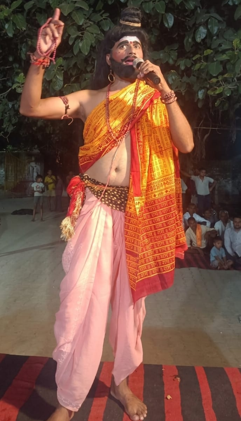 Character played by Madanpur Artist in Ramleela